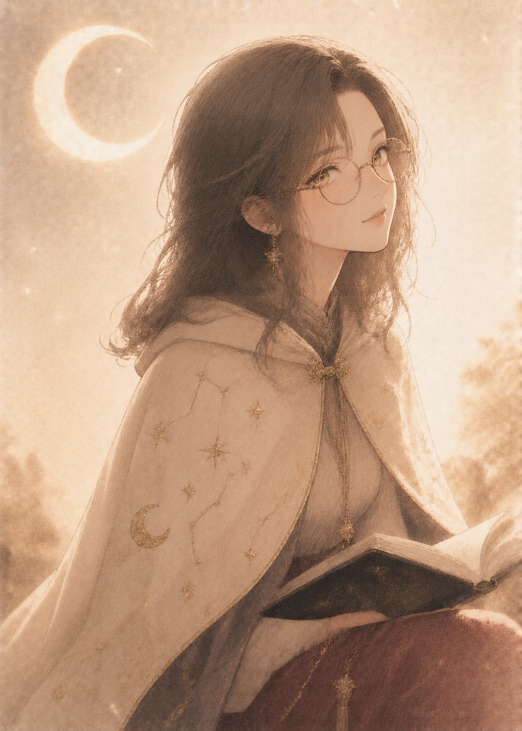 月夜のフクロウ